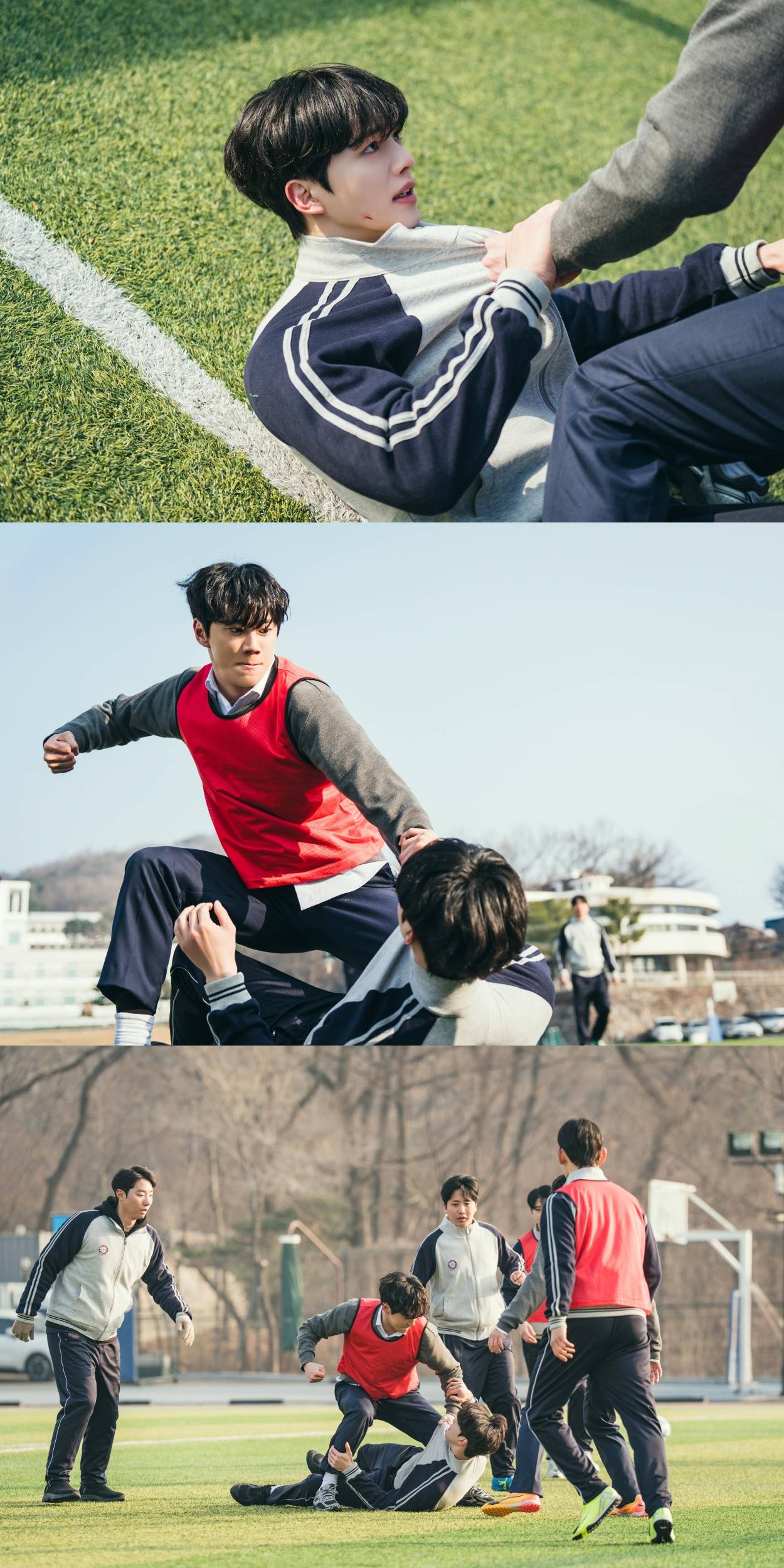 ‘열일곱 피아니스트’ <b>송강</b>-<b>이준영</b> 거친 육탄전 포착 (<b>포핸즈</b>)