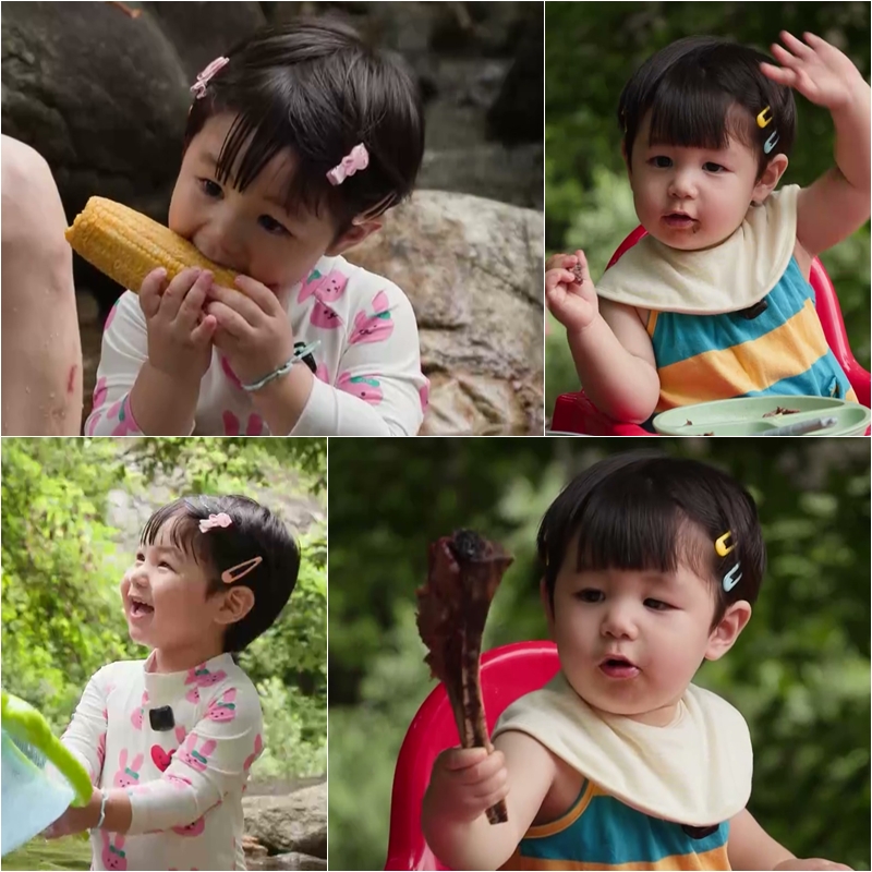 ‘<b>심형탁</b> 子’ <b>하루</b>, 얼굴보다 큰 우대갈비 먹방 (슈돌)