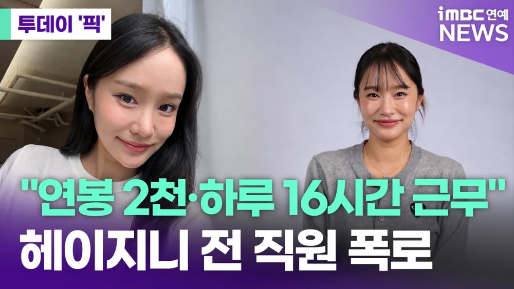 <b>헤이지니 전 직원 폭로</b> 뭐길래? [투데이픽]