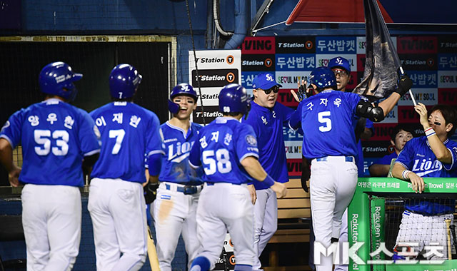 <b>구자욱</b> ‘<b>만루포</b>의 사나이’ [MK포토]