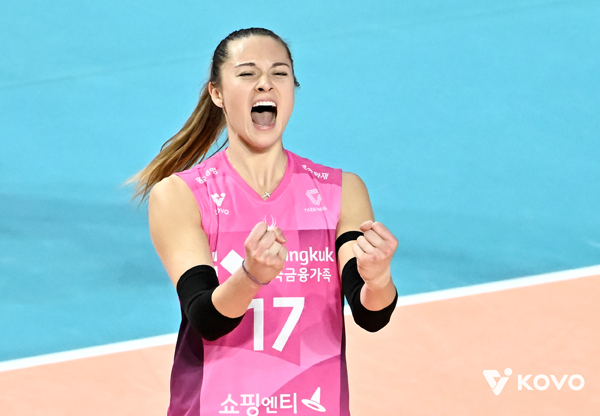 “상대와 상관없이 우리 경기를 했다” <b>흥국생명</b> 외인 레베카가 돌아본...