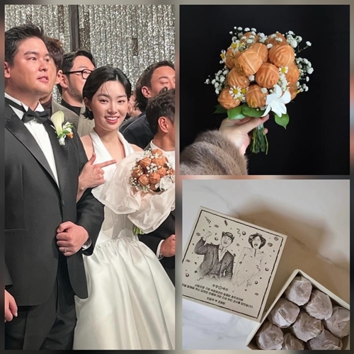 “세상에 이런 부케가”…<b>이장우</b><b>조혜원</b> ‘<b>호두과자</b> 웨딩’ 터졌다