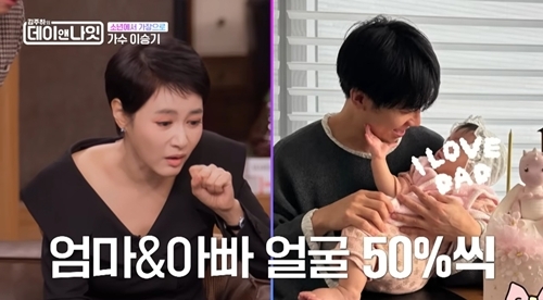 <b>이승기</b>, <b>딸</b> 정면 얼굴 첫 공개… “보조개는 나, 눈은 <b>이다인</b>” 딸바...