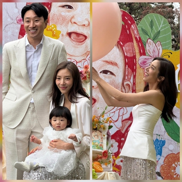 ‘이규혁♥’ 손담비, 딸 돌잔치인데 결혼식인 줄…웨딩급 드레스에 “기적이야”