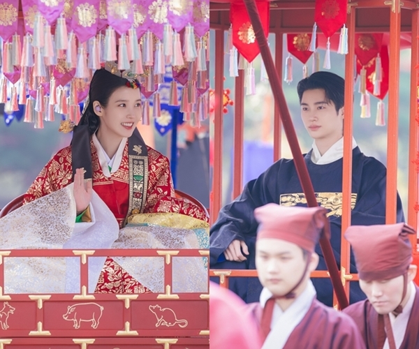 ‘21세기 대군부인’ 아이유 ♥변우석, 비주얼 부부 탄생…화보 같은 혼...