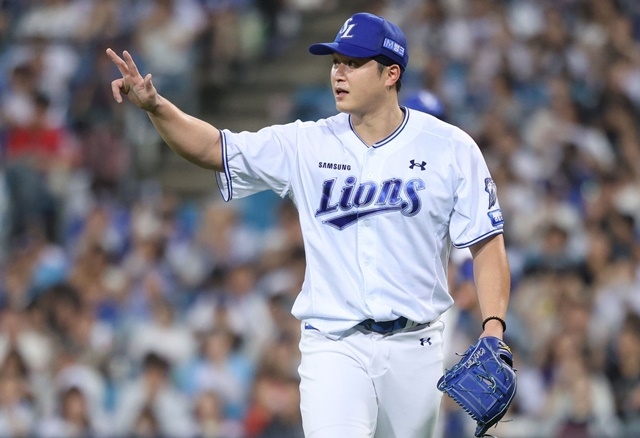 사자군단은 지는 법 잊었다!…‘최원태 10K 역투+김지찬 쐐기 3타점 3루...