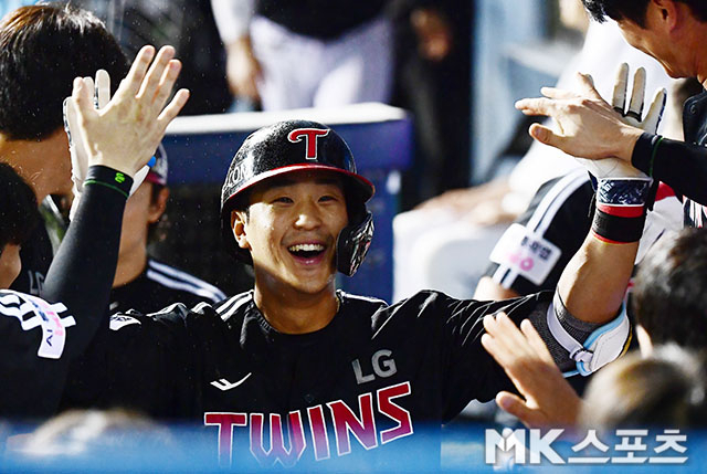 올 시즌 좋은 모습을 보이고 있는 송찬의. 사진=김영구 기자