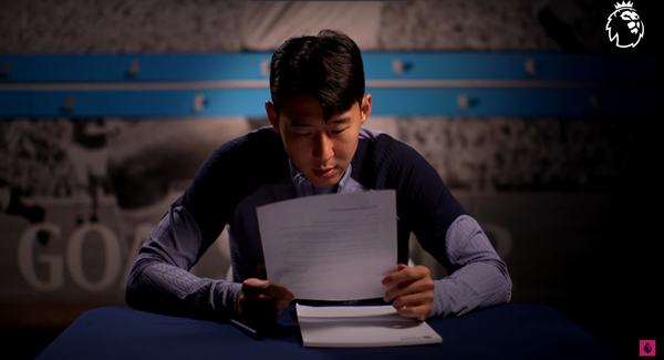 편지에 '왈칵' 눈물 보인 <b>손흥민</b>, 녹화 재개 요청까지...암 투병 팬에 '<b>감동</b>'...