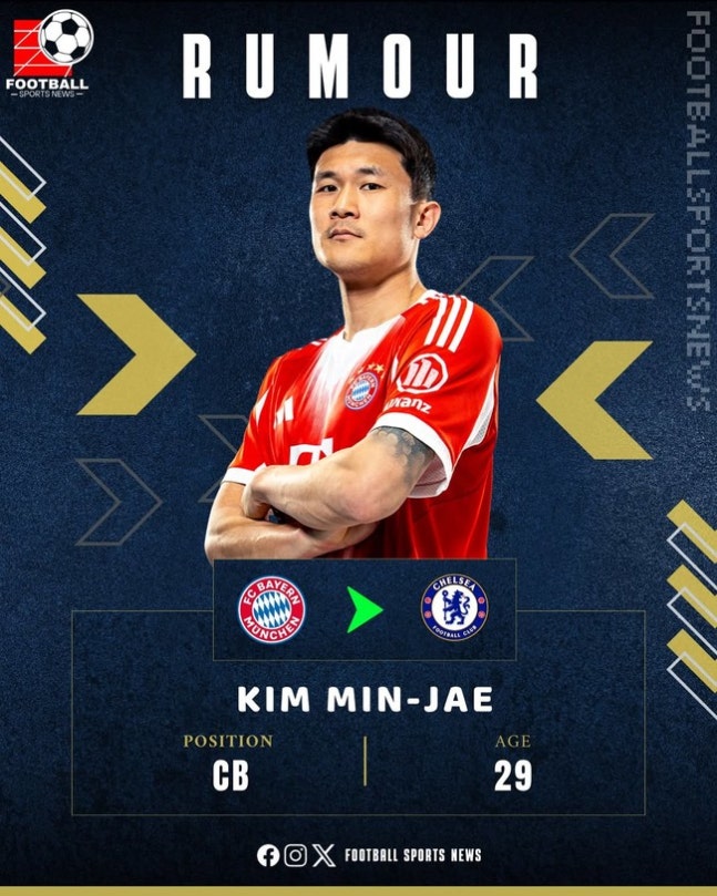 "뮌헨에 남을 것"이라 했는데...김민재 인기는 끝도 없다! "베테랑 CB 원하는 첼시가 영입 노려"