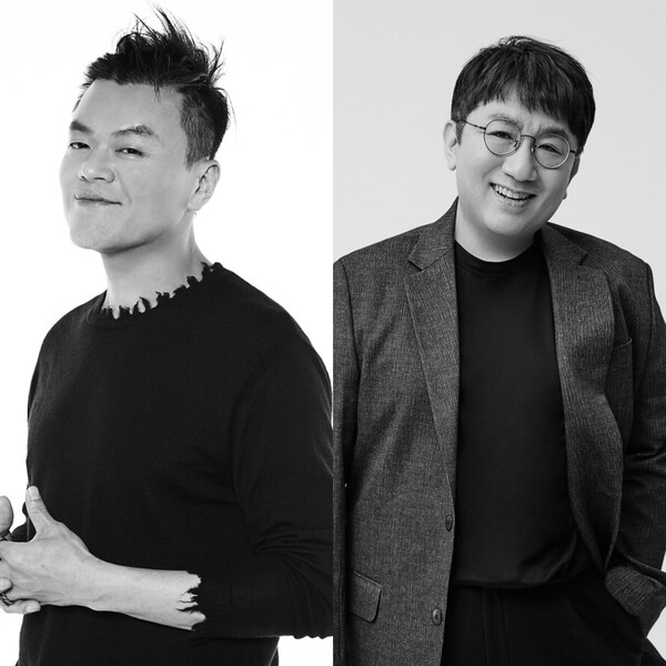 <b>박진영</b>·방시혁, K팝 형제 희비교차