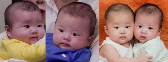 손민수♥임라라, 감격의 네 쌍둥이 공개…너무 똑같이 생겼잖아