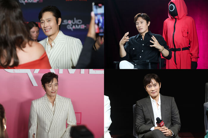 영어 되는 <b>이병헌</b>, '오겜3' 글로벌 홍보 열일…美 LA·뉴욕 달궜다