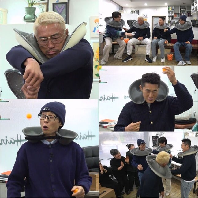 劉在錫、柳演錫攜秋成勳金東炫《只要有空》領巾守宮乒乓球體能大挑戰