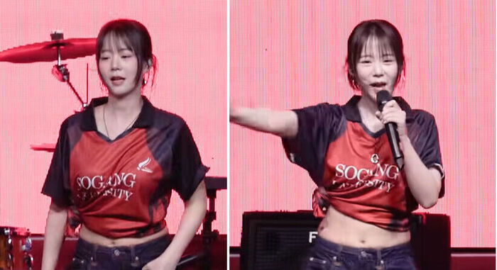 카라 <b>한승연</b>, <b>목 디스크</b>에도 투혼의 라이브 무대...팬들 "치료 받고 낫길...