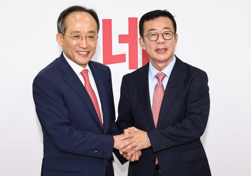 <b>추경호</b>, <b>홍철호 정무수석</b>과 만나… "당 목소리 가감 없이 전할 것"