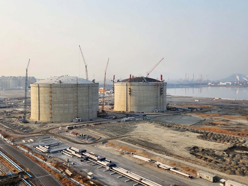 Gwangyang第二末端建築工地。/photo = posco