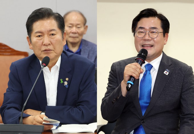 '호남' 정청래·'수도권' 박찬대… 차기 민주 대표 오늘 첫 <b>행보</b>