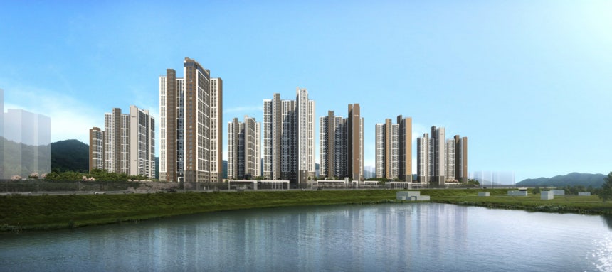 오산 세교 우미린 레이크시티 투시도