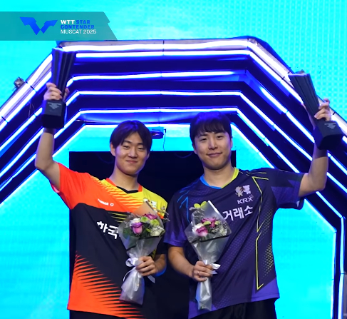 <b>임종훈</b>-<b>오준성</b>, WTT 스타 컨텐더 무스카트 남자복식 <b>우승</b>