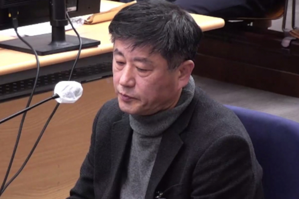 12·3 비상계엄 사태 과정에서 이른바 '비선 실세' 역할을 한 것으로 알려진 노상원 전 정보사령관이 '귀찮다'며 증언을 거부했다가 재판부에 지적받았다. 사진은 지난 8일 노 전 사령관이 서울중앙지방법원에서 열린 윤