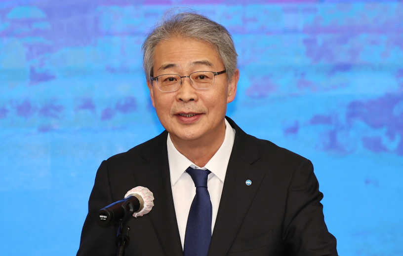 사진은 임종룡 우리금융그룹 회장이 2025년2월13일 오전 서울 종로구 한국금융연수원에서 열린 사외이사 양성 및 역량 강화를 위한 업무협약식에서 인사말을 하고 있는 모습./사진=뉴스1 장수영 기자