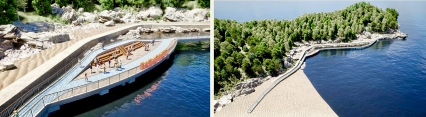 을왕리 문화탐방로 해안데크길 조성사업 조감도. /사진제공=중구