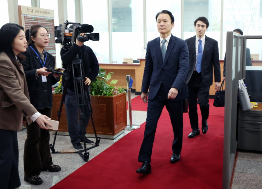 일본 시마네현이 이른바 '다케시마(일본이 주장하는 독도 명칭)의 날' 행사 강행 등 독도에 대한 부당한 영유권 주장을 반복하는 것과 관련해 마츠오 히로타카 주한 일본대사관 총괄공사가 22일 오후 서울 종로구 외교부 