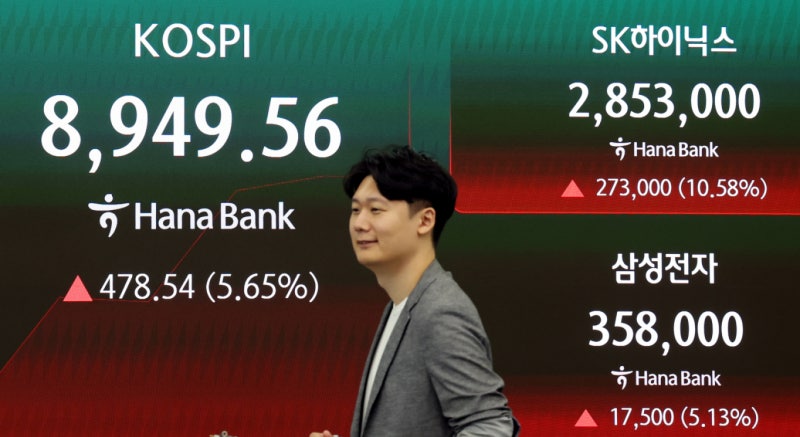 코스피, 8900선 회복…마이크론 호실적에 반도체주 강세