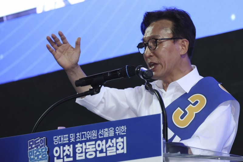 <b>제주</b>·인천 연승 김민석, 누적 득표율 45.4%…정청래 제치고 선두 탈환
