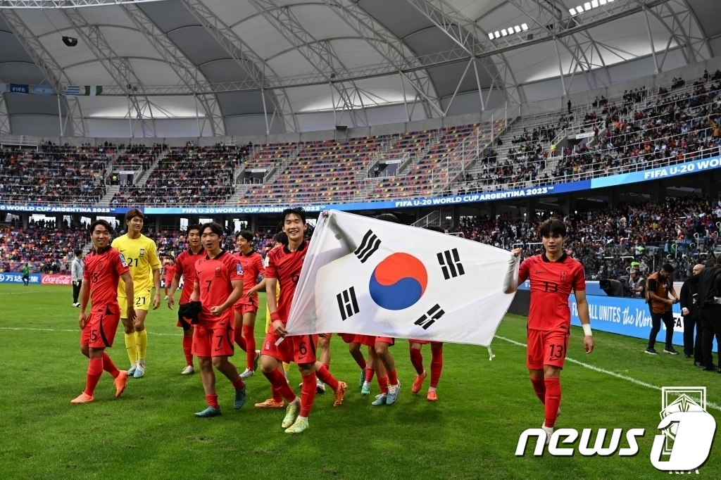 대한민구 U20 대표팀, <b>나이지리아</b> 꺾고 4강 진출