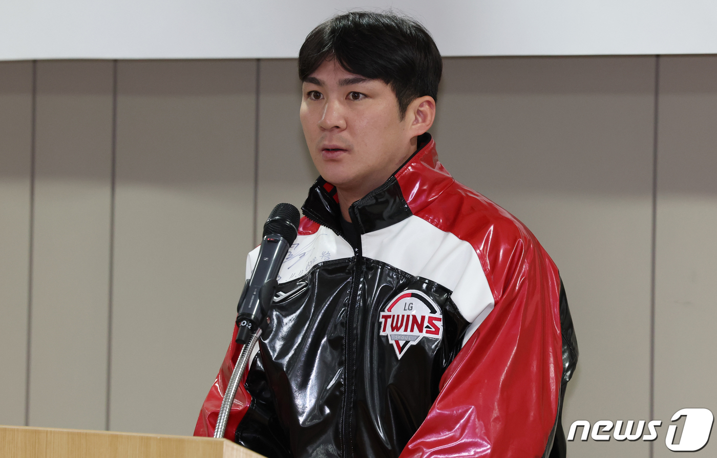 <b>오지환</b> 주장, <b>신년 인사</b>