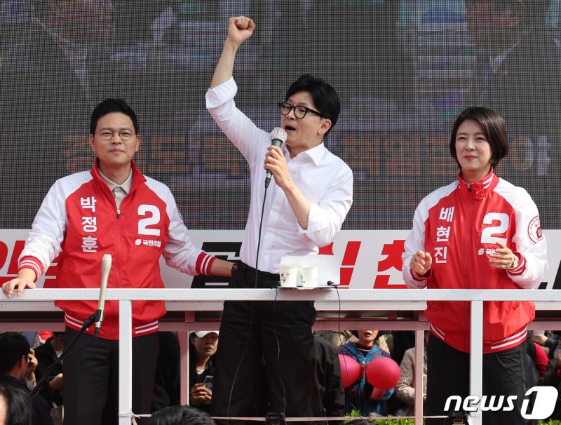 <b>박정훈</b>·<b>배현진</b> 후보 지원 나선 한동훈