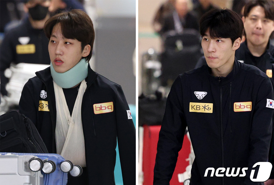 '실력으로 정면돌파' <b>박지원</b>과 '반칙왕' 불명예 얻은 <b>황대헌</b>…극명한 희비