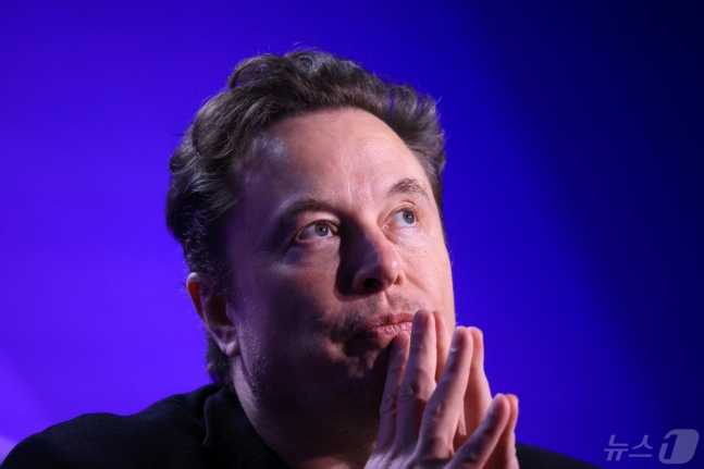 首席執行官Illon Musk Tesla在美國加利福尼亞州比佛利山莊舉行的2024 Milly Conference Global會議上發表講話。2024.05.06ⓒ路透社= news1ⓒ新聞1記者ji -yoon ji