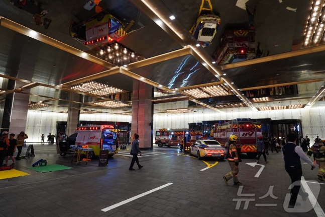 在濟州市諾海頓（Nohyeong -dong）的6樓的桑拿浴室（Jeju Fire Safety Eradquarters提供）/News1