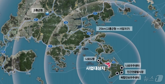 Goheung太空發射器的國家工業綜合體（Jeonnam -do提供）2024.6.18/News 1