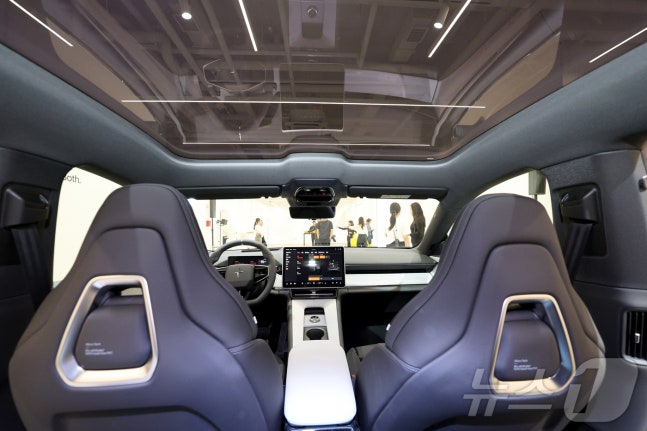 The 'Polestar 4' being unveiled at the Polestar Space in Yongsan-gu, Seoul, on the morning of the 13th. 2024.8.13/News1 ⓒ News1 Photographer Jang Soo-young