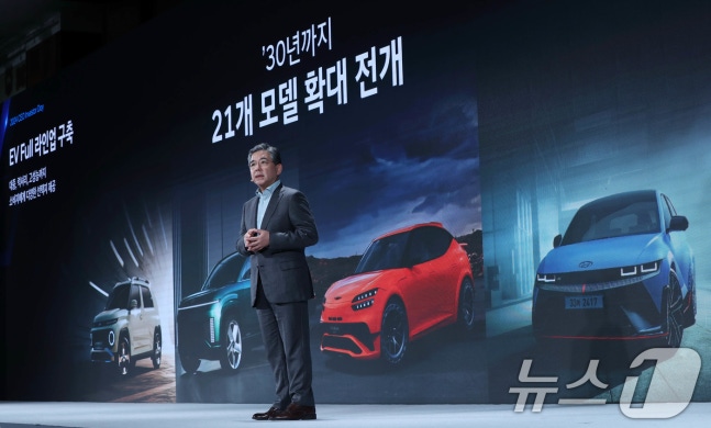 Jang Jae-hoon, CEO of Hyundai Motor, presenting at the '2024 Hyundai CEO Investor Day' held at Conrad Seoul Hotel in Yeongdeungpo-gu, Seoul on the 28th. (Co-coverage) 2024.8.28/News1 © News1 Lee Dong-hae, reporter