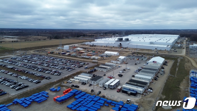 LG에너지솔루션과 제네럴모터스(GM)의 미국 합작공장 전경.(얼티엄셀즈 제공)