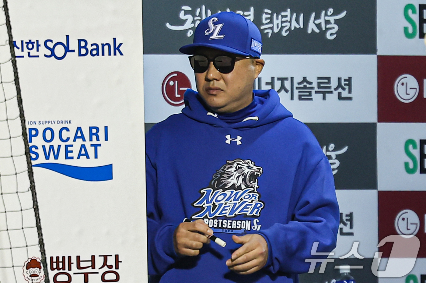 <b>박진만 감독</b> "구자욱 대타 가능…원태인도 <b>불펜</b> 대기"[PO4]