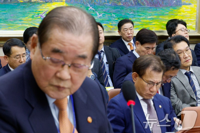 [국감]출석한 김형석 독립기념관장과 <b>이종찬 광복회장</b>