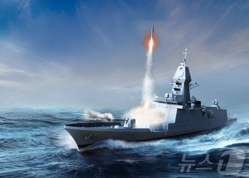 Rendering of Ulsan-class Frigate Batch-IV (Provided by Hanwha Ocean)