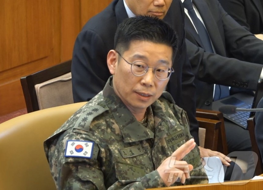 Cho Sung -Hyun是Water Defense司令部的第一位安全指揮官,他在第13日在首爾Jongno -Gu的憲法法院舉行的第8章懇求。(由憲法法院提供,轉售和DB)2025.2.13/News 1