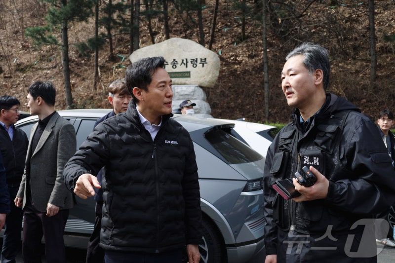 오세훈, '<b>트랙터 시위</b>' <b>남태령</b> 찾아 "시내 진입 절대 불가"