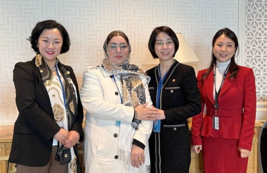 리비아 여성부 장관 미팅 (IWPG 제공)