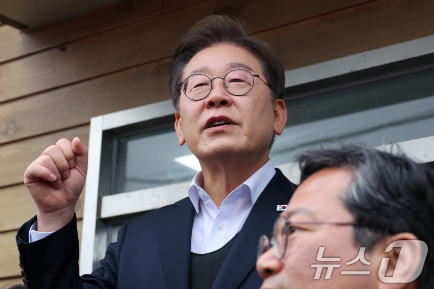 이재명 더불어민주당 대통령선거 후보.2025.5.5/뉴스1 ⓒ News1 안은나 기자