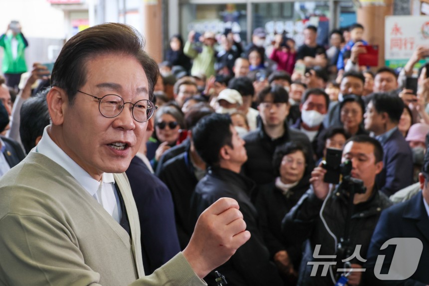 이재명 더불어민주당 대통령 후보.2025.5.6/뉴스1 ⓒ News1 안은나 기자