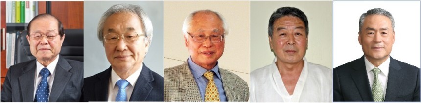 '자랑스런 박물관인상' 수상자.왼쪽부터 안휘준 서울대학교 고고미술사학과 명예교수,윤열수 가회민화박물관 관장,조명행 영월아프리카미술박물관 관장,<a href=
