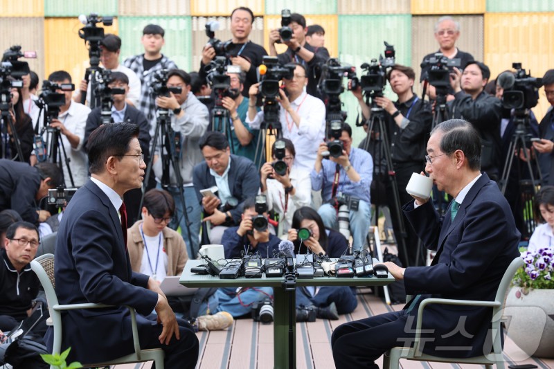<b>김문수</b>·<b>한덕수 단일화</b> 협상, 오후 8시30분 재개…타협점 찾나