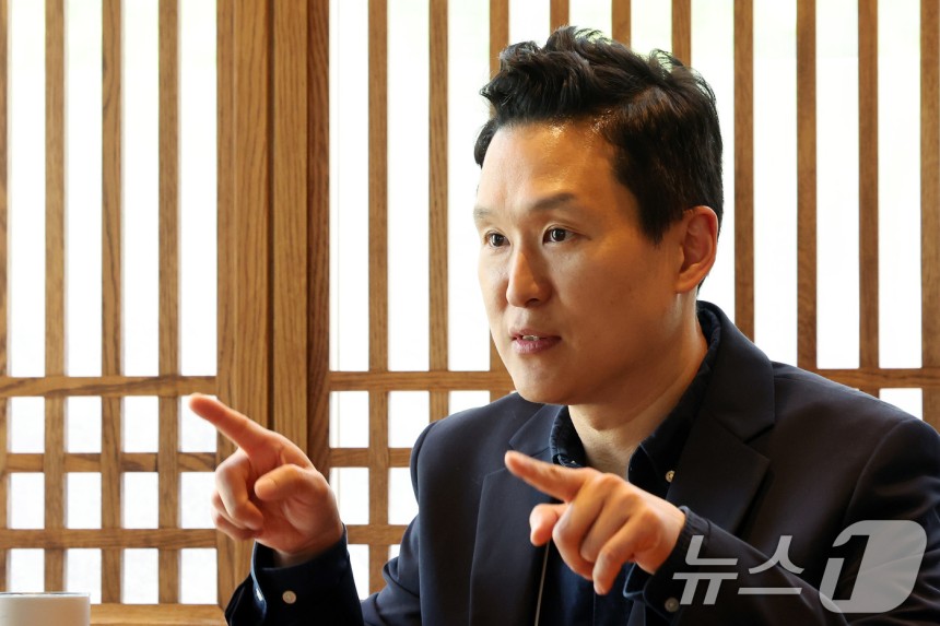 박상완 LG전자 마이컵 컴퍼니 대표가 8일 서울 강성구에 위치한 한 카페에서 뉴스1과 인터뷰를 하고 있다.2025.5.8/뉴스1 ⓒ News1 이동해 기자